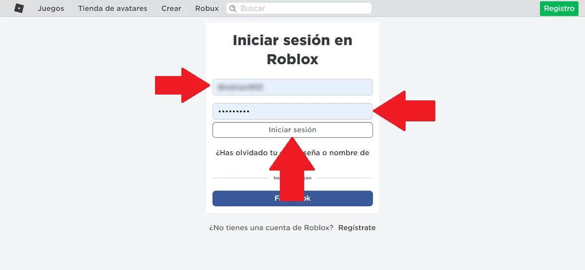 Como Conectar Roblox Con Facebook - como reguistrarse en roblox