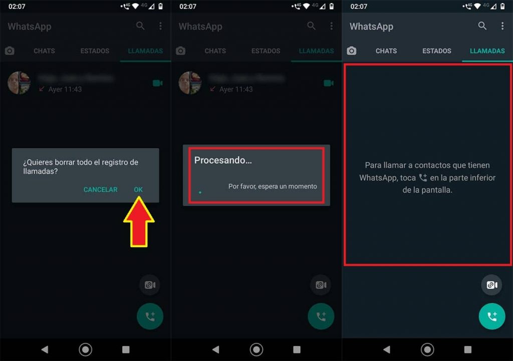 Cómo Eliminar El Registro De Llamadas De Whatsapp En Android 0389