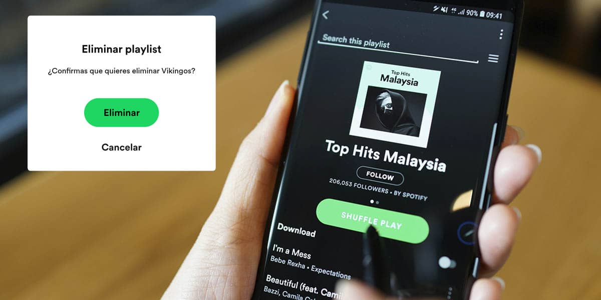 Cómo eliminar una playlist de Spotify desde el móvil